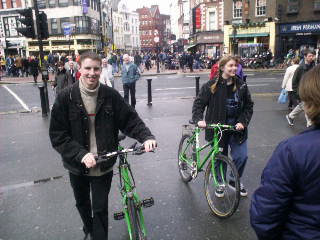 No bullshit, Heiniken are giving away free bikes, and if you get one and take it back to Dublin Castle on Monday you get BEER for it!