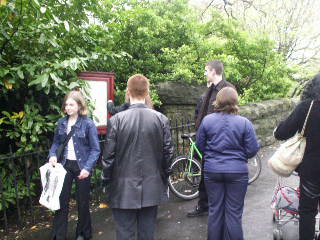 Hmm, yeah, we need a map to find the least soggy place on the green