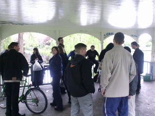ABANDoned BAND stand, where we STAND cos we are BAND from Asha